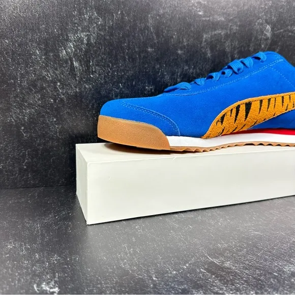 X FROSTED FLAKES ROMA MENS SHOES SIZE 10 TONY THE TIGER STRIPE KELLOGGS SUEDE