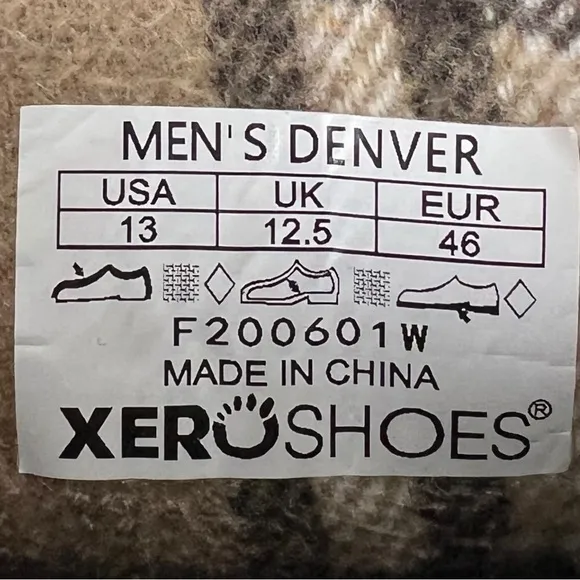 Xero Shoes Denver Barefoot Boots Sz 13 Minimalist Outdoor Brown Zero Drop Canvas