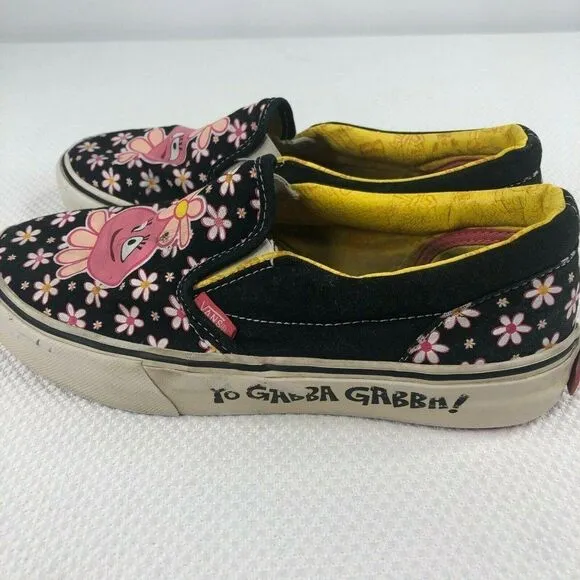 YO GABBA GABBA FOOFA SLIP ON SHOES SNEAKERS SIZE 4