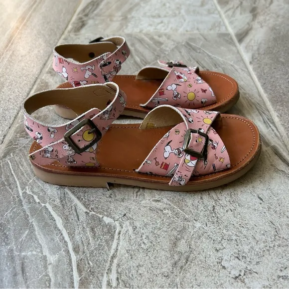 Young Soles Sonny Pink Sandals, Size 34 EU, 3 US