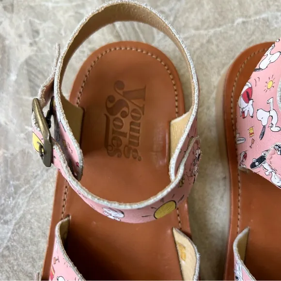 Young Soles Sonny Pink Sandals, Size 34 EU, 3 US