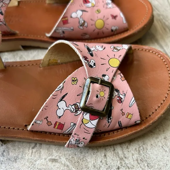 Young Soles Sonny Pink Sandals, Size 34 EU, 3 US