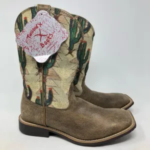Youth Twisted X Cactus Print Cowboy Boots