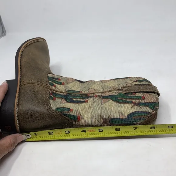 Youth Twisted X Cactus Print Cowboy Boots