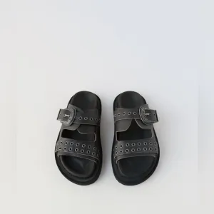 Zara Buckled Sandals 5 1/2(9.5 INCHES) Big Kids