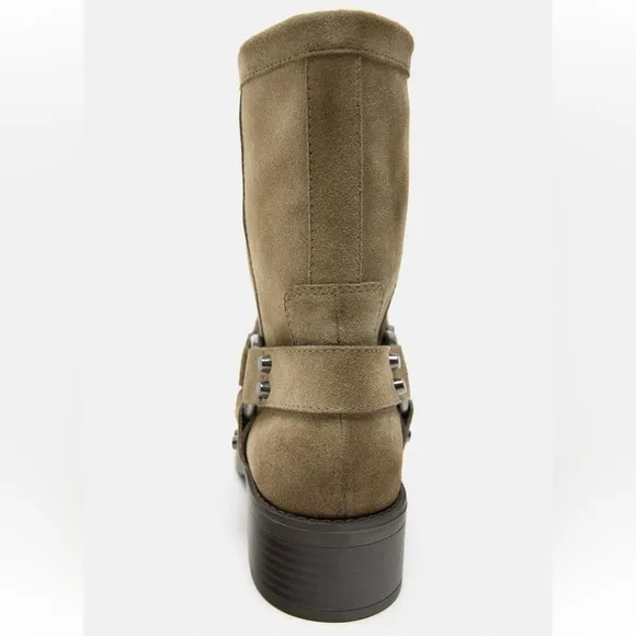Zara NWT suede biker ankle boots