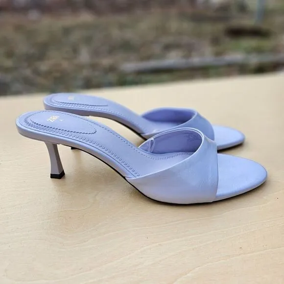 Zara Pointed Toe Heel Sandals Slip Ons Womens Shoes Size 8.5 Prestine Condition