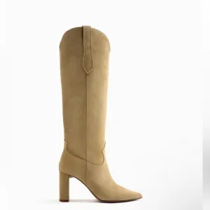 ZARA REAL LEATHER SUEDE BOOTS! NWT