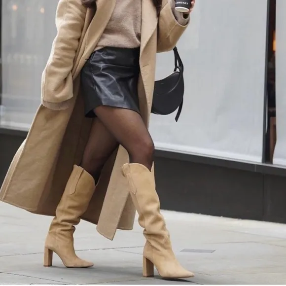 ZARA REAL LEATHER SUEDE BOOTS! NWT